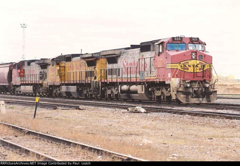 Grain train rolls east